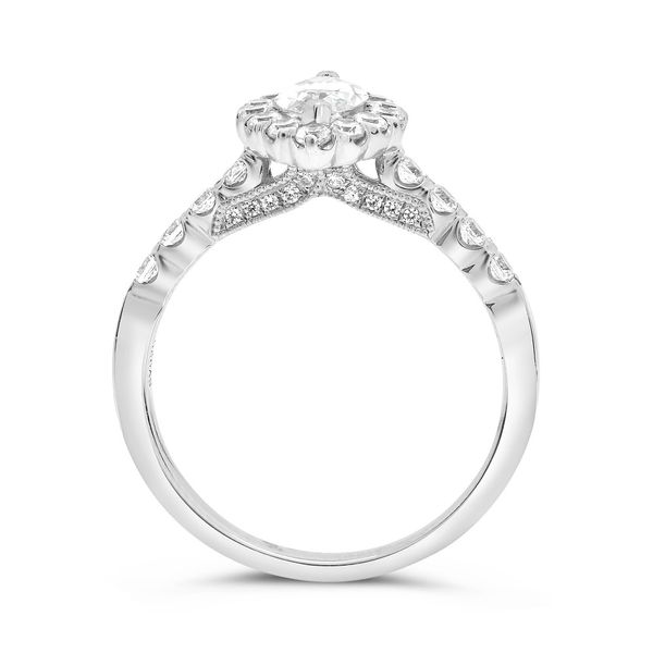 14k White Gold Marquise Halo Image 2 Becky Beauchine Kulka Diamonds and Fine Jewelry Okemos, MI