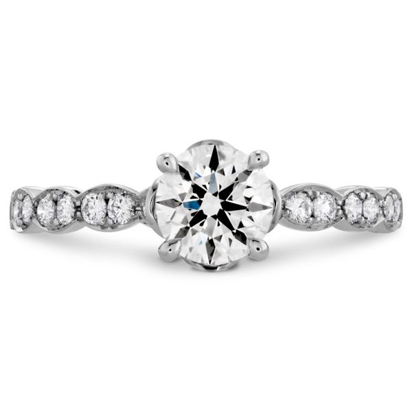 Hearts on Fire Lorelei Floral Engagement Ring Becky Beauchine Kulka Diamonds and Fine Jewelry Okemos, MI