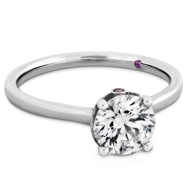 Hearts on Fire Sloane Silhouette Solitaire Engagement Ring Image 2 Becky Beauchine Kulka Diamonds and Fine Jewelry Okemos, MI