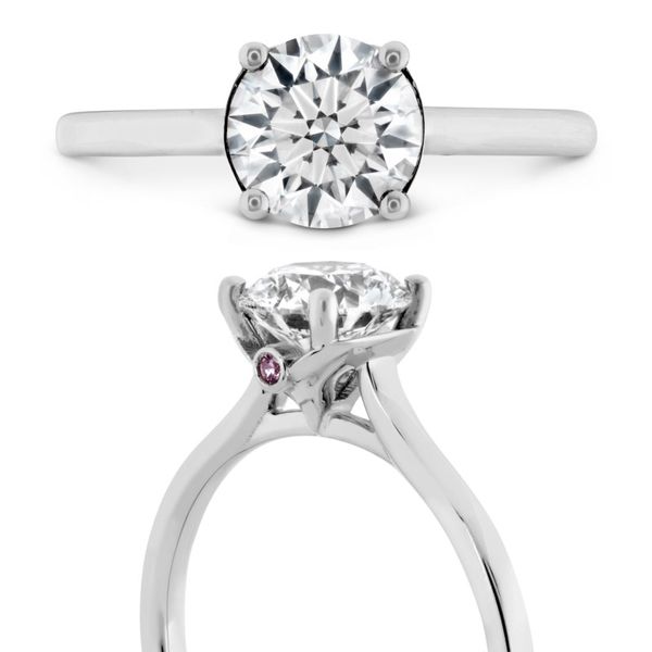 Hearts on Fire Sloane Silhouette Solitaire Engagement Ring Image 3 Becky Beauchine Kulka Diamonds and Fine Jewelry Okemos, MI