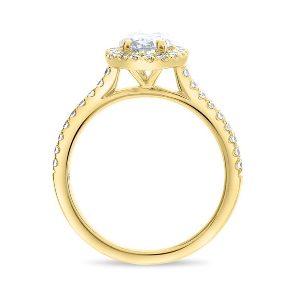 14k Yellow Gold Oval Halo Image 2 Becky Beauchine Kulka Diamonds and Fine Jewelry Okemos, MI