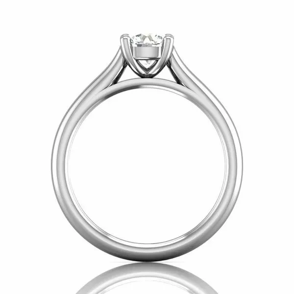 14k White Gold Solitaire by Martin Flyer Image 2 Becky Beauchine Kulka Diamonds and Fine Jewelry Okemos, MI