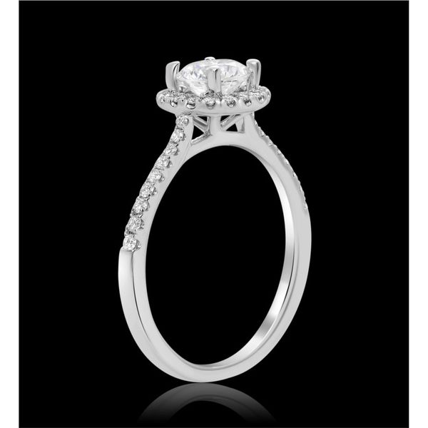 14k White Gold Halo .75cttw Diamond Accented Image 2 Becky Beauchine Kulka Diamonds and Fine Jewelry Okemos, MI