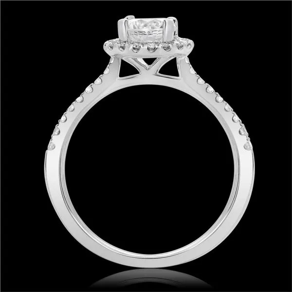 14k White Gold Halo .75cttw Diamond Accented Image 3 Becky Beauchine Kulka Diamonds and Fine Jewelry Okemos, MI