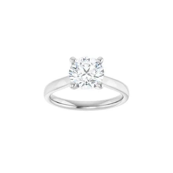 14kt White Gold Solitaire Engagement Ring