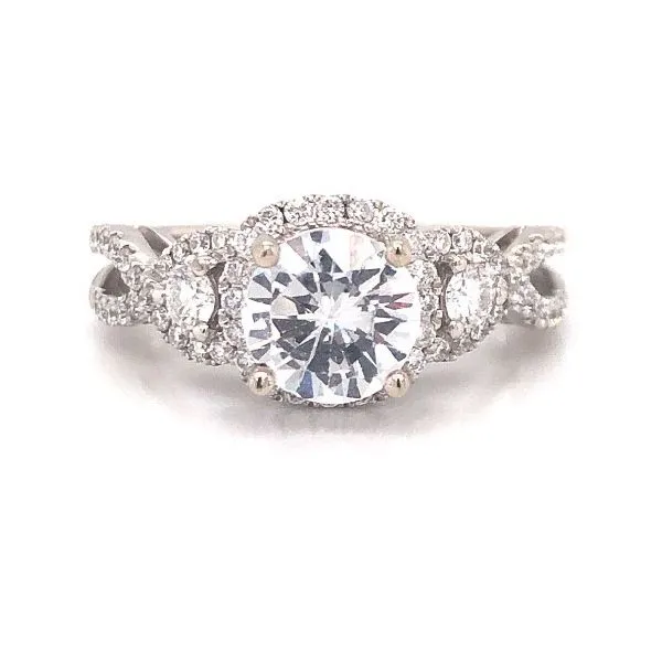 14k White Gold Split Shank .48cttw Diamond Accented Becky Beauchine Kulka Diamonds and Fine Jewelry Okemos, MI