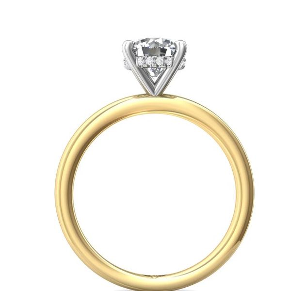 14k Yellow Gold Hidden Halo Engagemen Ring by Martin Flyer Image 2 Becky Beauchine Kulka Diamonds and Fine Jewelry Okemos, MI