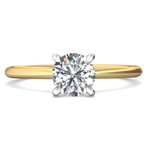14k Yellow Gold Hidden Halo Engagemen Ring by Martin Flyer Becky Beauchine Kulka Diamonds and Fine Jewelry Okemos, MI
