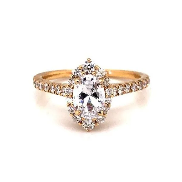 14k Yellow Gold Marquise Halo .51cttw Diamond Accented Becky Beauchine Kulka Diamonds and Fine Jewelry Okemos, MI