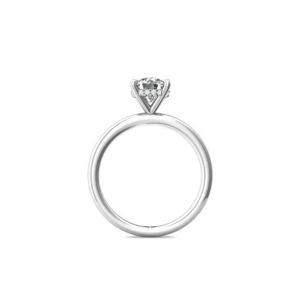 14k White Gold Hidden Halo Solitaire by Martin Flyer Image 3 Becky Beauchine Kulka Diamonds and Fine Jewelry Okemos, MI