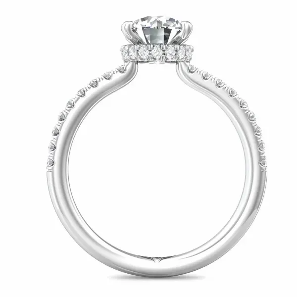 14k White Gold .26cttw Diamond Accented with Hideen Halo by Martin Flyer Image 2 Becky Beauchine Kulka Diamonds and Fine Jewelry Okemos, MI