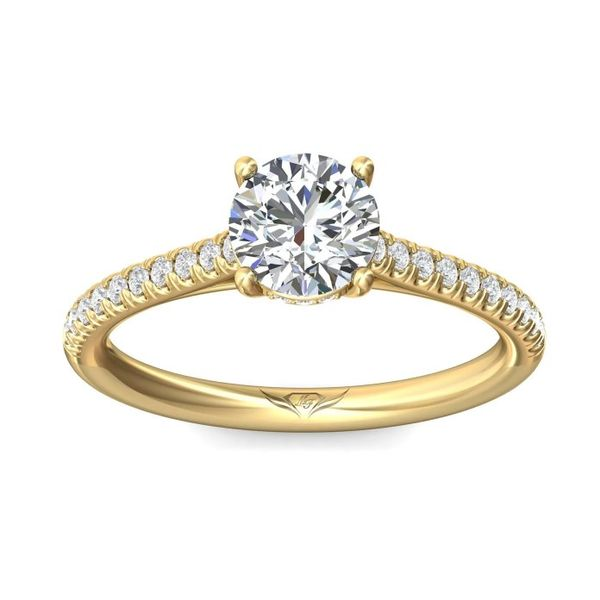 14k Yellow Gold .24cttw Diamond Accented with Hidden Halo by Martin Flyer Image 3 Becky Beauchine Kulka Diamonds and Fine Jewelry Okemos, MI