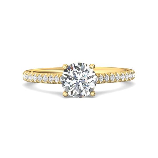 14k Yellow Gold .24cttw Diamond Accented with Hidden Halo by Martin Flyer Becky Beauchine Kulka Diamonds and Fine Jewelry Okemos, MI