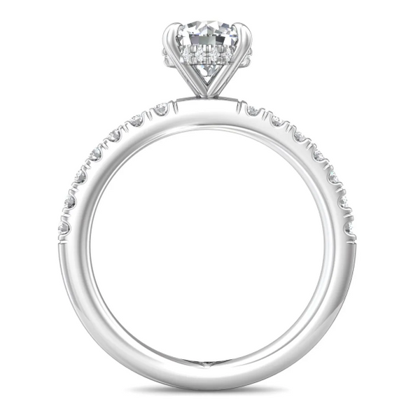 14k White Gold .34cttw Diamond Accented with Hidden Halo by Martin Flyer Image 2 Becky Beauchine Kulka Diamonds and Fine Jewelry Okemos, MI
