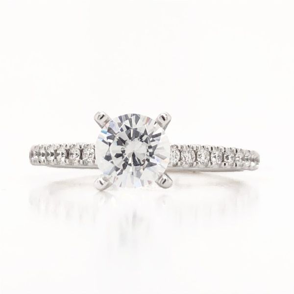 14k White Gold Diamond  Engagement Ring Becky Beauchine Kulka Diamonds and Fine Jewelry Okemos, MI