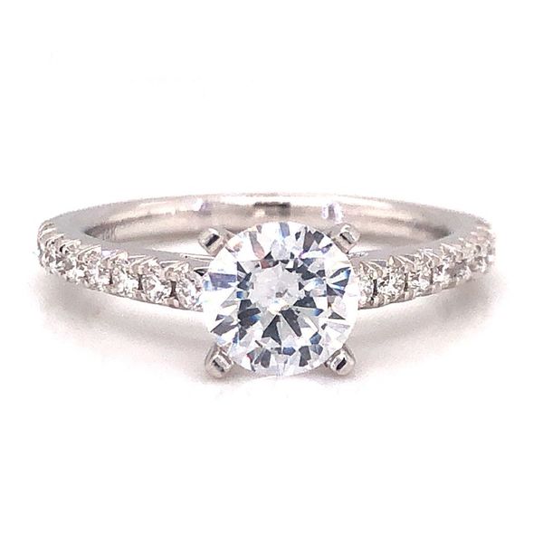14k White Gold Diamond Engagement Ring Becky Beauchine Kulka Diamonds and Fine Jewelry Okemos, MI