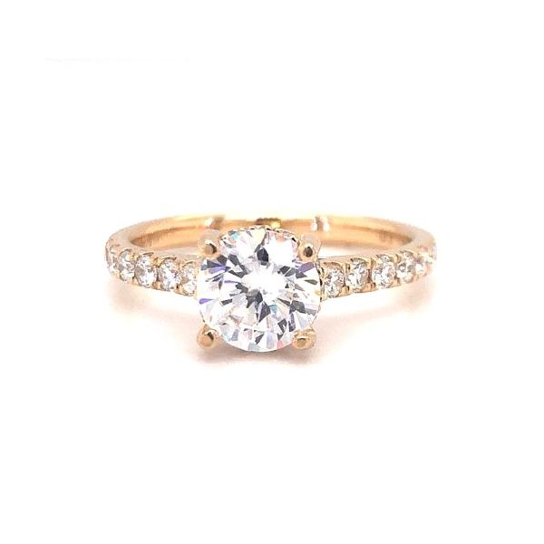 14k Yellow Gold Hidden Halo .39cttw Diamond Accented Becky Beauchine Kulka Diamonds and Fine Jewelry Okemos, MI