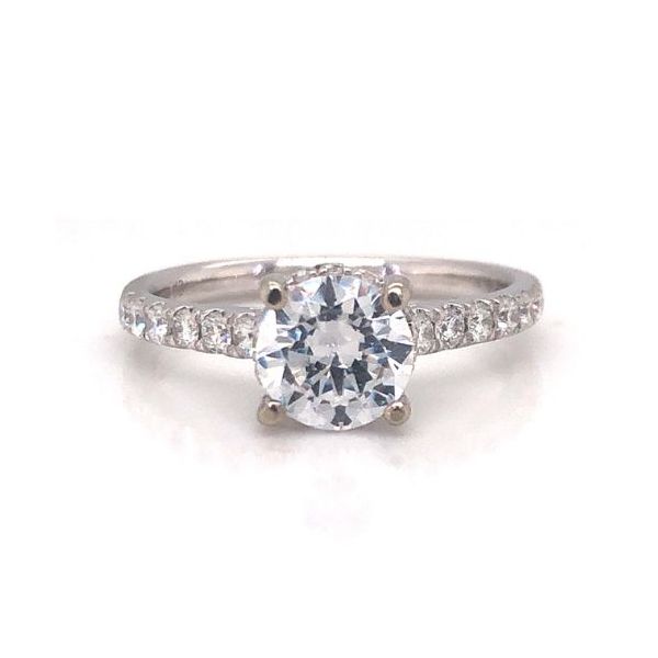 14k White Gold Hidden Halo .19cttw Diamond Accented Becky Beauchine Kulka Diamonds and Fine Jewelry Okemos, MI