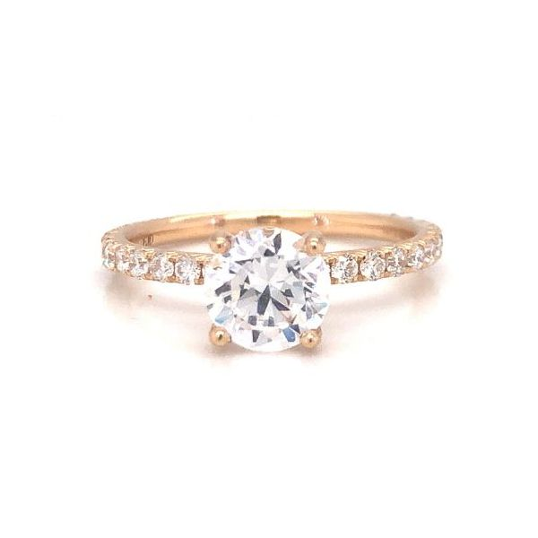 14k Yellow Gold Hidden Halo .46cttw Diamond Accented Becky Beauchine Kulka Diamonds and Fine Jewelry Okemos, MI