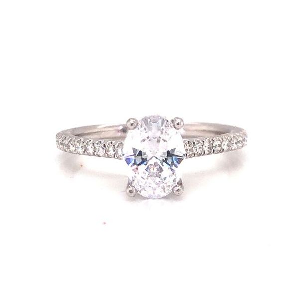 14k White Gold Hidden Halo .46cttw Diamond Accented Becky Beauchine Kulka Diamonds and Fine Jewelry Okemos, MI