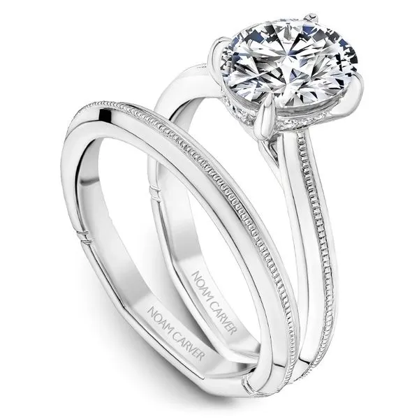 Noam Carver Hidden Halo Solitaire Engagement Ring Image 4 Becky Beauchine Kulka Diamonds and Fine Jewelry Okemos, MI