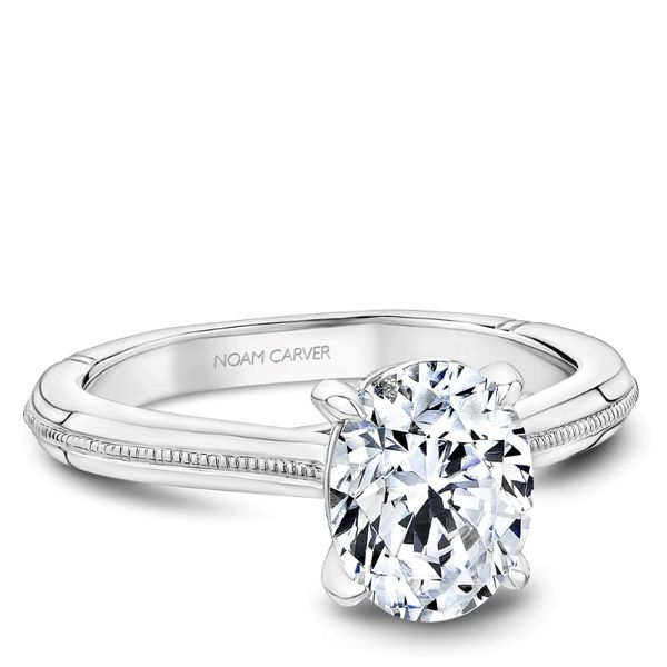 Noam Carver Hidden Halo Solitaire Engagement Ring Becky Beauchine Kulka Diamonds and Fine Jewelry Okemos, MI