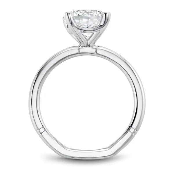 14kt White Gold Solitaire Engagement Ring by Noam Carver