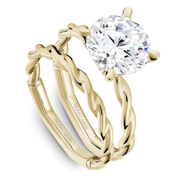 Noam Carver Solitaire Twist Engagement Ring Image 4 Becky Beauchine Kulka Diamonds and Fine Jewelry Okemos, MI