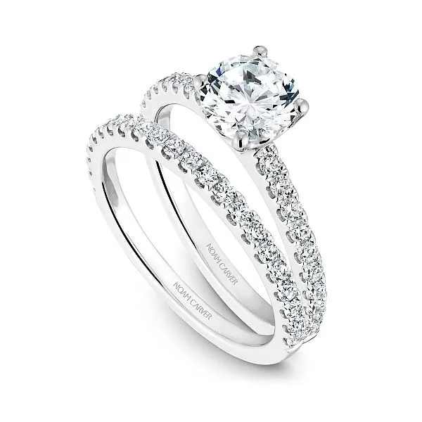 Noam Carver Engagment Ring with String of Diamonds Image 4 Becky Beauchine Kulka Diamonds and Fine Jewelry Okemos, MI