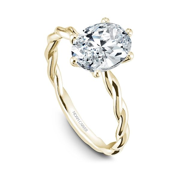 Noam Carver  Twist Solitaire Engagement Ring Image 2 Becky Beauchine Kulka Diamonds and Fine Jewelry Okemos, MI