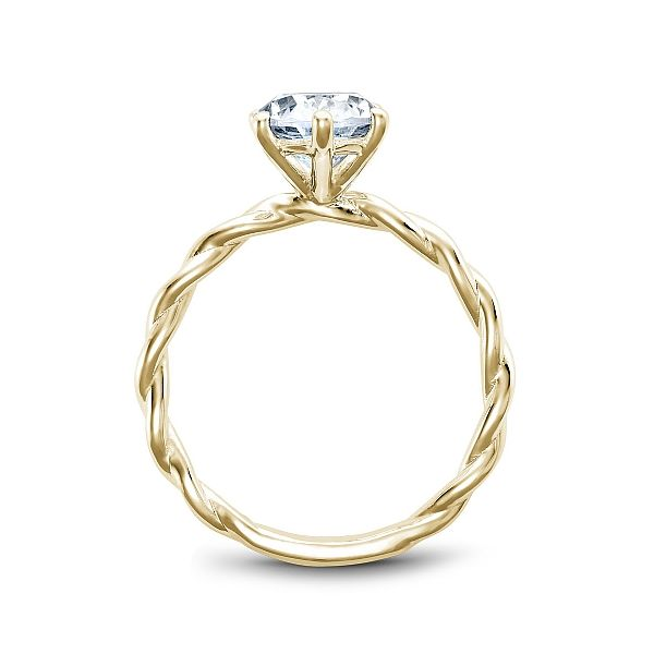 Noam Carver  Twist Solitaire Engagement Ring Image 3 Becky Beauchine Kulka Diamonds and Fine Jewelry Okemos, MI