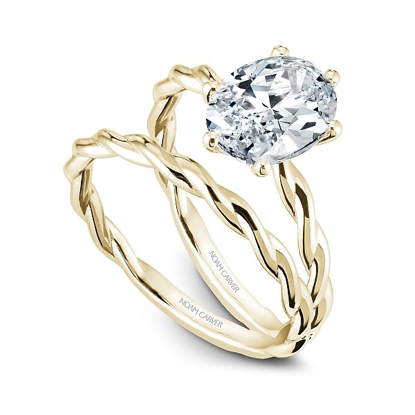 Noam Carver  Twist Solitaire Engagement Ring Image 4 Becky Beauchine Kulka Diamonds and Fine Jewelry Okemos, MI