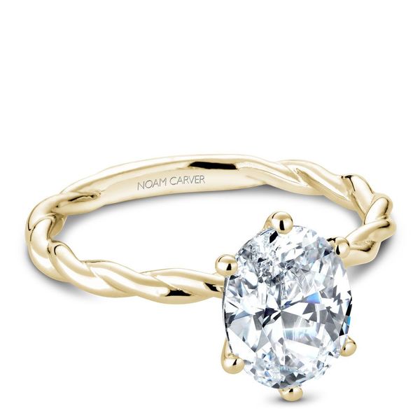 Noam Carver  Twist Solitaire Engagement Ring Becky Beauchine Kulka Diamonds and Fine Jewelry Okemos, MI