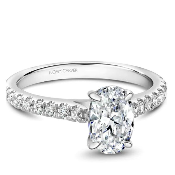 Noam Carver Oval Hidden Halo Engagement Ring Becky Beauchine Kulka Diamonds and Fine Jewelry Okemos, MI