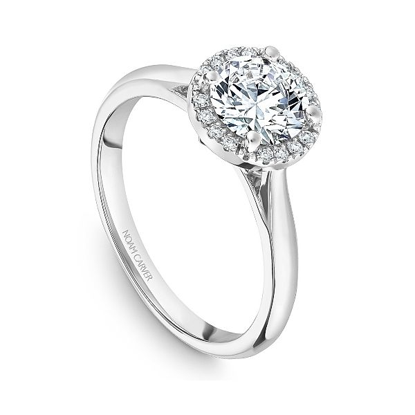 Noam Carver Halo Solitaire Engagemnet Ring Image 2 Becky Beauchine Kulka Diamonds and Fine Jewelry Okemos, MI