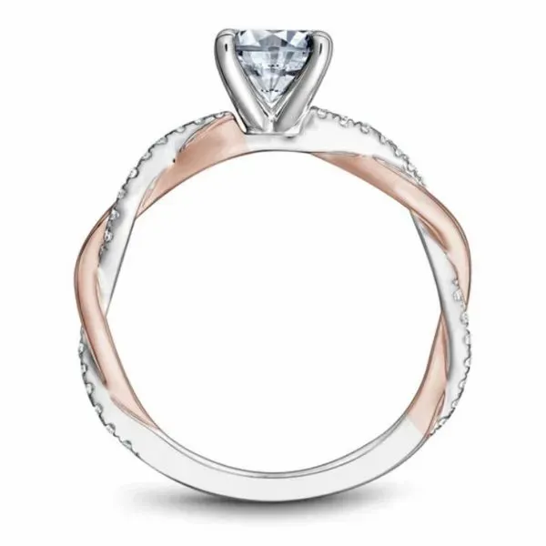 Noam Carver Two-Tone Twist Engagement Ring Image 3 Becky Beauchine Kulka Diamonds and Fine Jewelry Okemos, MI