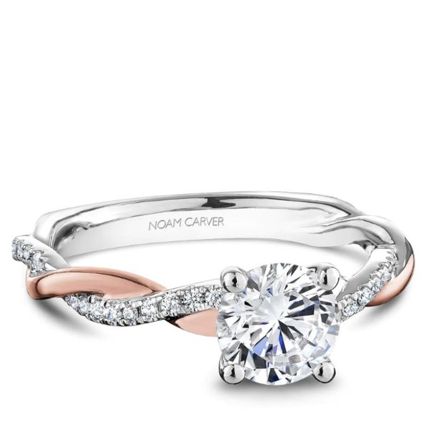 Noam Carver Two-Tone Twist Engagement Ring Becky Beauchine Kulka Diamonds and Fine Jewelry Okemos, MI