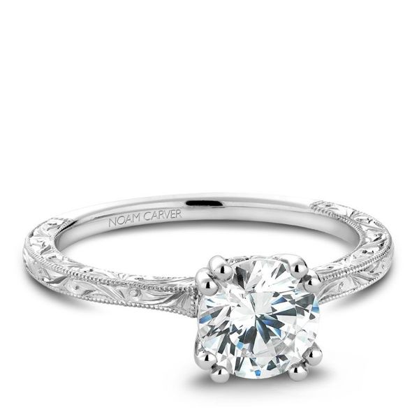 Noam Carver Split Prong Engagment Ring Becky Beauchine Kulka Diamonds and Fine Jewelry Okemos, MI
