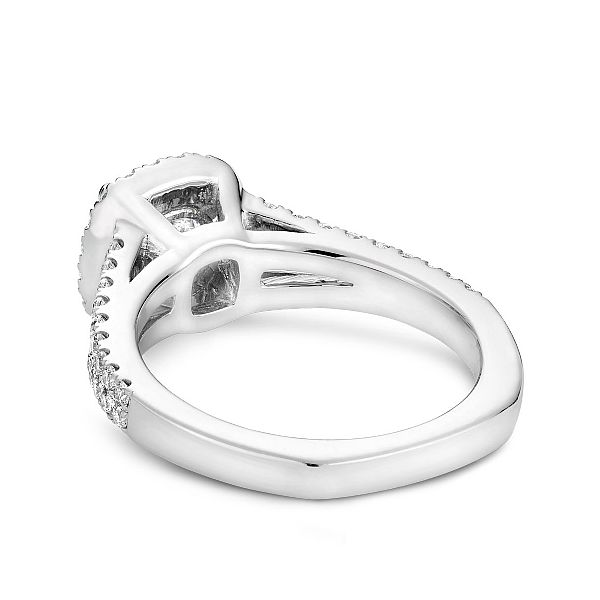 Noam Carver Split Shank Halo Engagement Ring Image 3 Becky Beauchine Kulka Diamonds and Fine Jewelry Okemos, MI