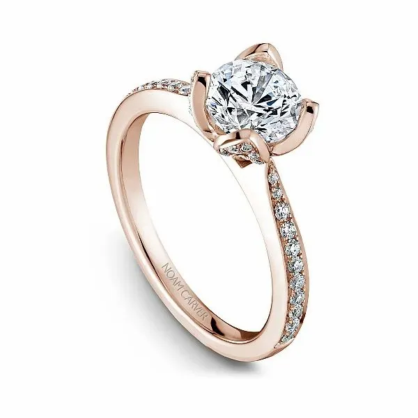 Noam Carver Engagement Ring with Diamonds Down the Band Image 3 Becky Beauchine Kulka Diamonds and Fine Jewelry Okemos, MI