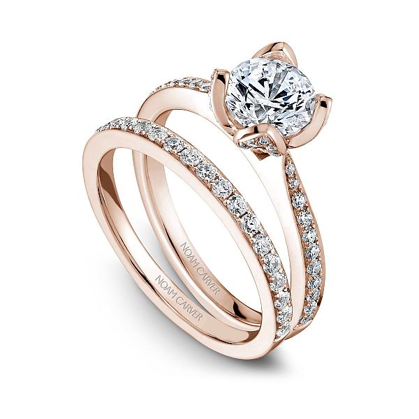 Noam Carver Engagement Ring with Diamonds Down the Band Image 4 Becky Beauchine Kulka Diamonds and Fine Jewelry Okemos, MI