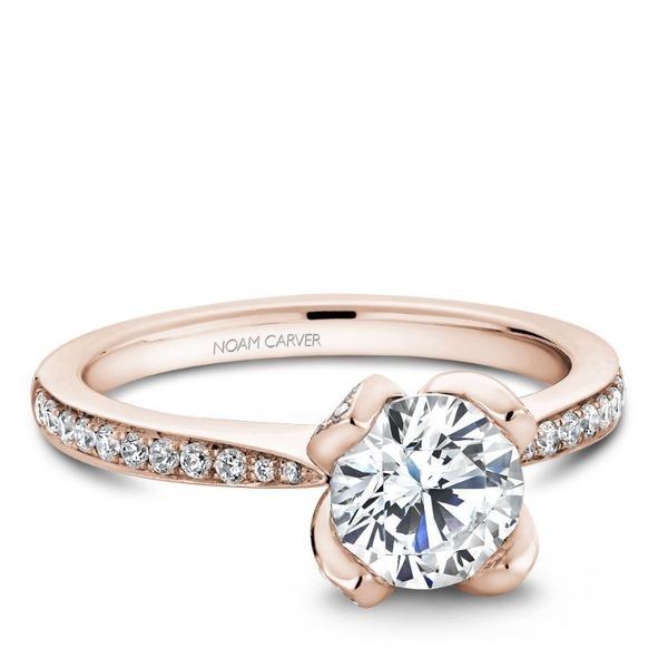 Noam Carver Engagement Ring with Diamonds Down the Band Becky Beauchine Kulka Diamonds and Fine Jewelry Okemos, MI