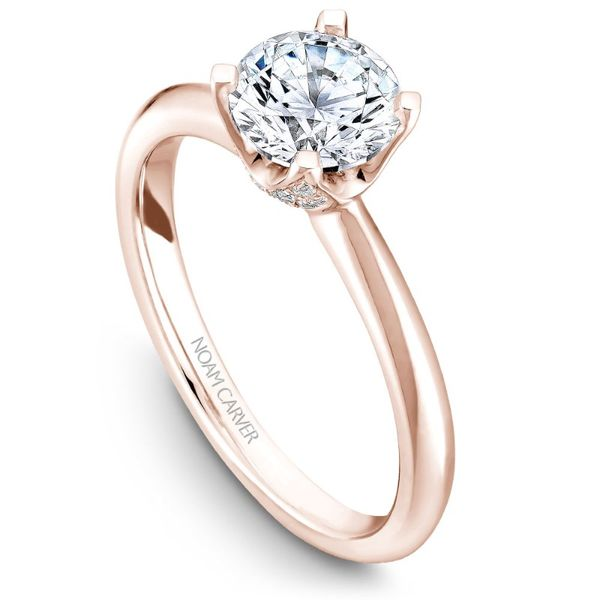 Noam Carver Engagement Ring with Pave Diamonds Image 3 Becky Beauchine Kulka Diamonds and Fine Jewelry Okemos, MI