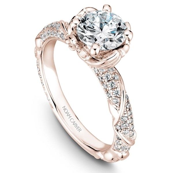 Noam Carver Pave Engagment Ring Image 3 Becky Beauchine Kulka Diamonds and Fine Jewelry Okemos, MI