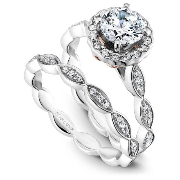 Noam Carver  Halo Engagment Ring Image 4 Becky Beauchine Kulka Diamonds and Fine Jewelry Okemos, MI