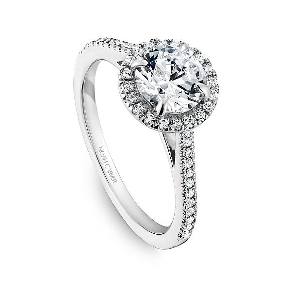 Noam Carver Round Halo Engagement Ring Image 3 Becky Beauchine Kulka Diamonds and Fine Jewelry Okemos, MI