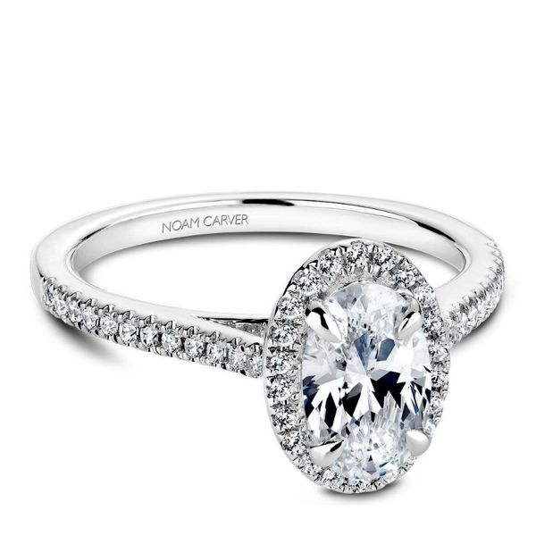 Noam Carver Oval Halo Engagement Ring Becky Beauchine Kulka Diamonds and Fine Jewelry Okemos, MI