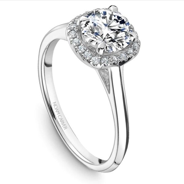 Noam Carver Halo Engagement Ring Image 2 Becky Beauchine Kulka Diamonds and Fine Jewelry Okemos, MI
