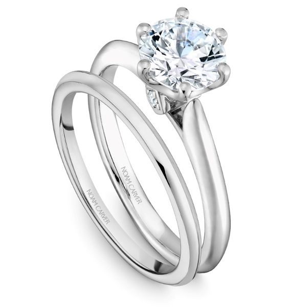 Noam Carver Solitaire Engagement Ring with Suprise Diamonds Image 4 Becky Beauchine Kulka Diamonds and Fine Jewelry Okemos, MI