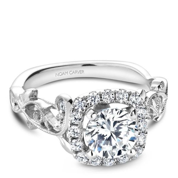 Noam Carver Halo Engagement Ring Becky Beauchine Kulka Diamonds and Fine Jewelry Okemos, MI
